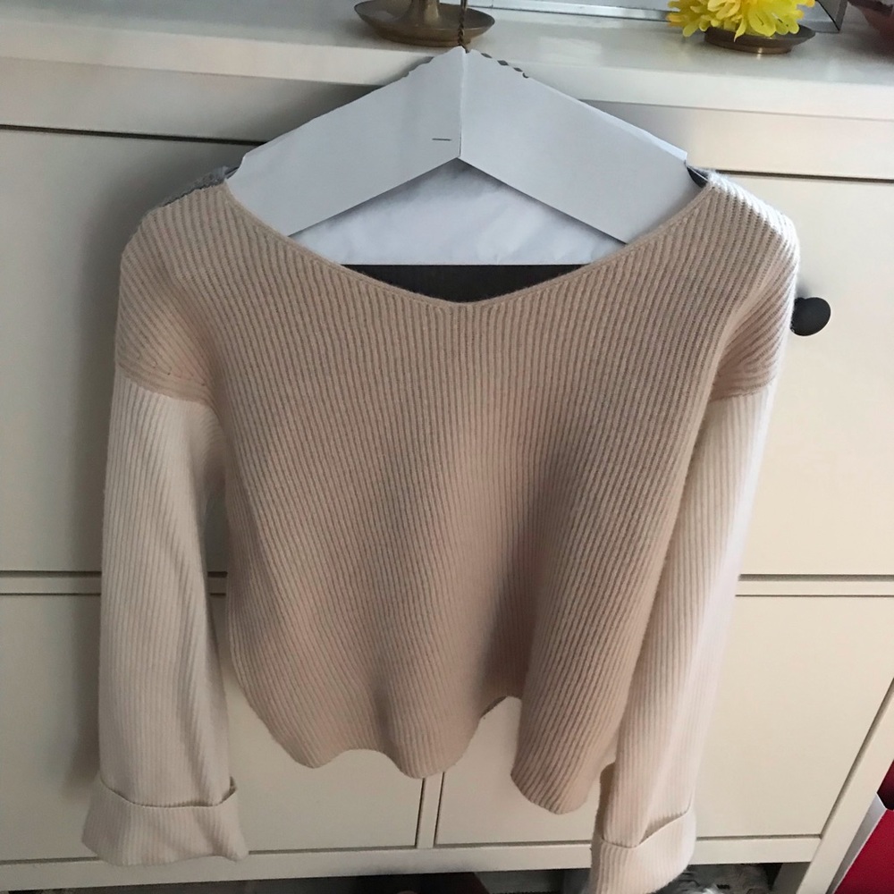 Vince color-block cashmere sweater